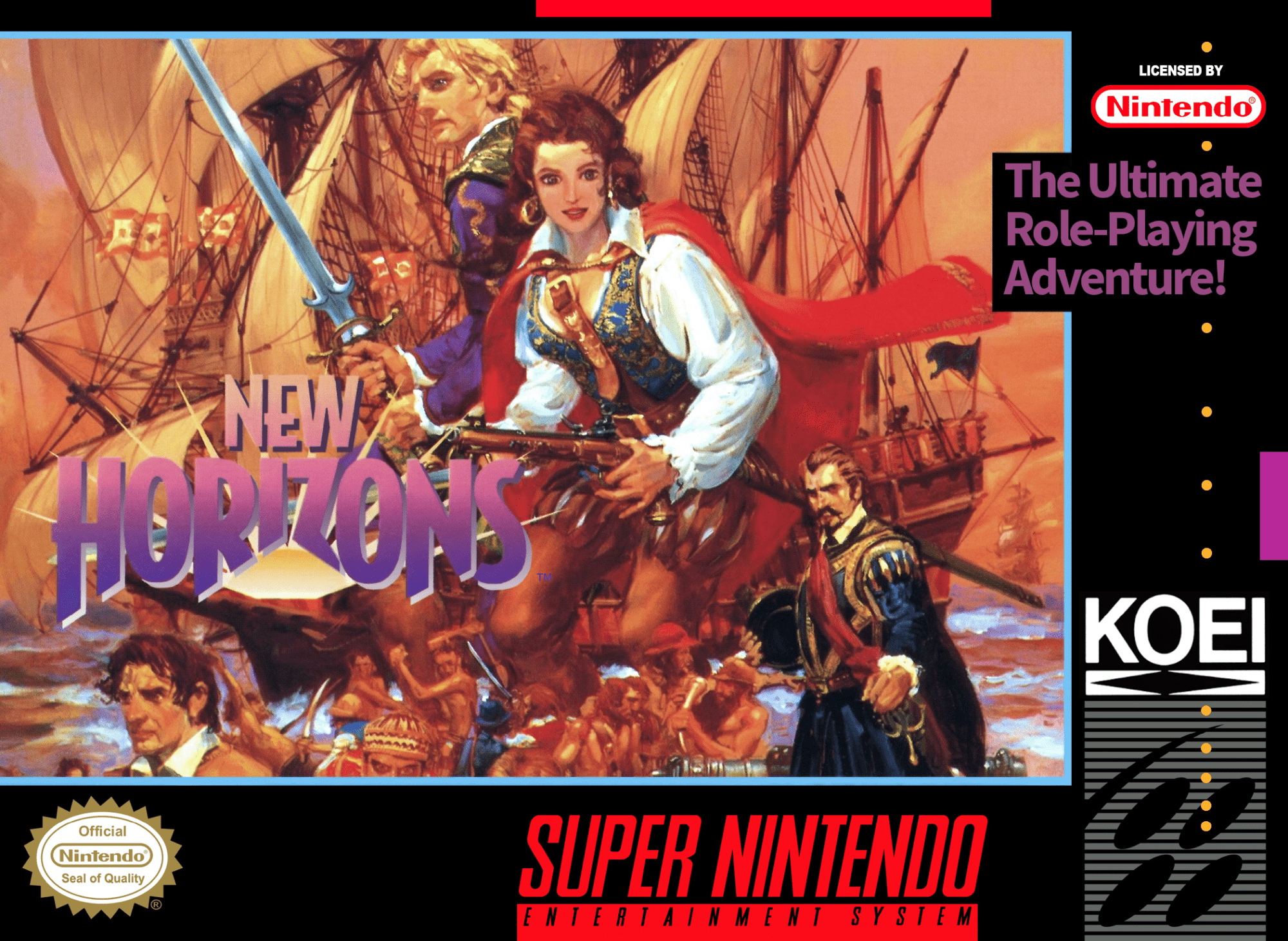HORI Wireless Fighting Commander box art for Super Nintendo